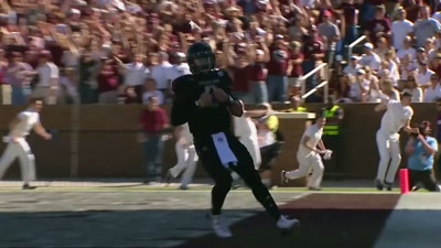 Here's Manziel,
breaks a tackle. - Untold: Johnny Football