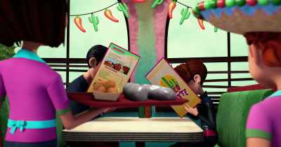 Here's your order.
Two Subatomic Burritos and a side of... - Spy Kids: Mission Critical