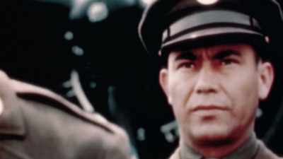 HERE'S SERGEANT TIM TOUCHIN, - America in Color