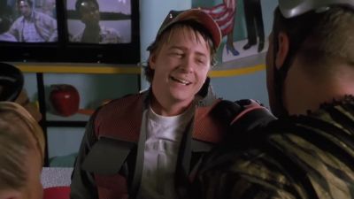 He's a complete wimp - Back to the Future Part II