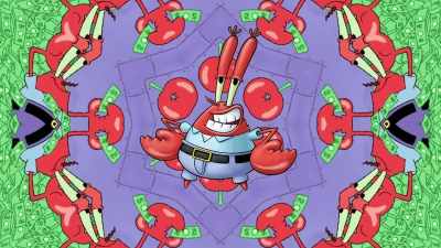 - He's a powerful
fast food mogul, - SpongeBob DocuPants
