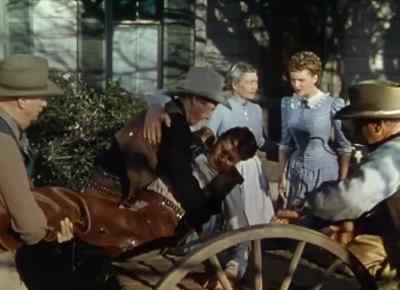 He's alive,
but he's got a bullet in his back. - The Virginian