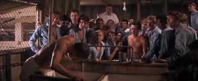 - He's all right, he's all right.
- He's going to make himself sick. - Cool Hand Luke