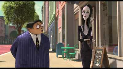 -He's had all his shots!
-(MAN YELPS) - The Addams Family
