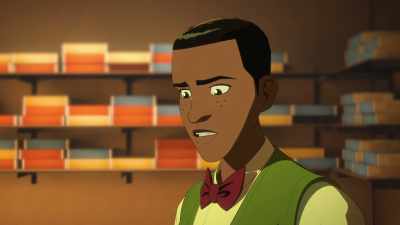 He's allowed to break into broadcasts
in the case of emergencies, - Batman and Superman: Battle of the Super Sons