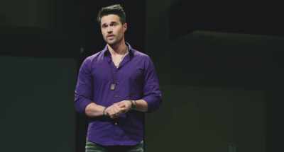 He's anguished and alone
after his father's death. - The Resurrection of Gavin Stone