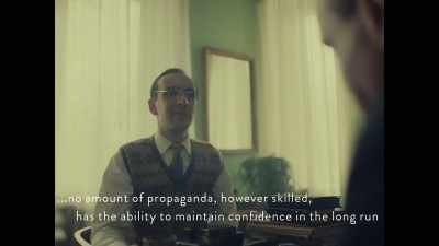 He's banging his hand repeatedly
on the table, - Rise of the Nazis