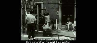 He's to be as cold as a statue.
He's understood the part. He's perfect. - The Most Beautiful Boy in the World