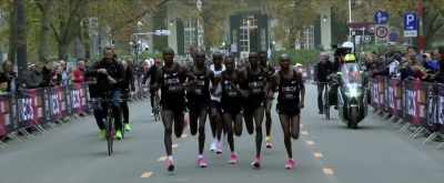 He's been twice on target,
and twice just outside. - Kipchoge: The Last Milestone