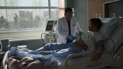 He's bleeding
from the incision site. - The Good Doctor