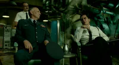 He's bleedingWhat happenedIt's an animal Hoffstetler Just keeping it tame - The Shape of Water