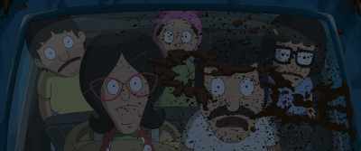 -He's burying us.
-(TINA GASPING) - The Bob's Burgers Movie