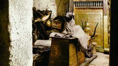 He's completely alert
guarding Tut's tomb. - Tutankhamun: Secrets of the Tomb