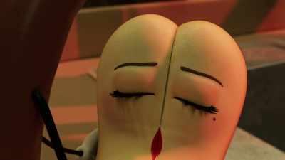 He's even dancing a little. - Sausage Party: Foodtopia