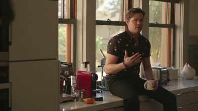 He's developing this app - The Romanoffs