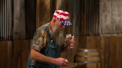 He's doing a little
sipping and tasting, - Moonshiners: Master Distiller