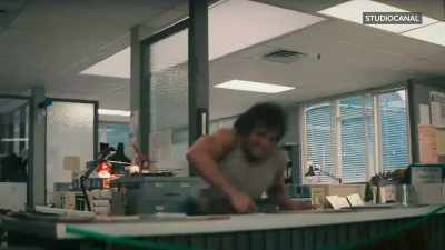 He's doing things.
He's making action happen." - Arnold & Sly: Rivals, Friends, Icons