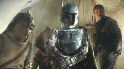 He's encased in
this battle-worn scorched armor - Under the Helmet: The Legacy of Boba Fett