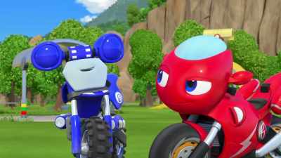 He's exactly like Steel,
except he has a hat. - Ricky Zoom