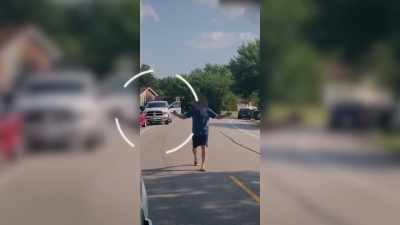 He's exited the driver's side, - Neighborhood Wars
