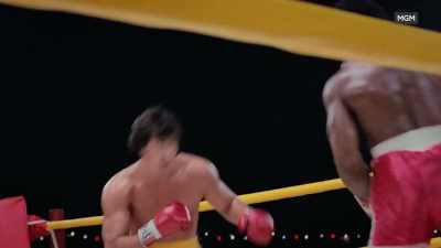 He's fighting right-handed!
I don't believe it. - Arnold & Sly: Rivals, Friends, Icons