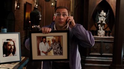 He's friends with Morgan Freeman - Dinner for Schmucks