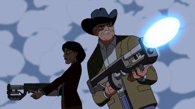 HE'S GETTING AWAY!
BLAST HIM! - Ben 10