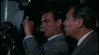 He's giving him a hell of a blowing up. - From Russia with Love
