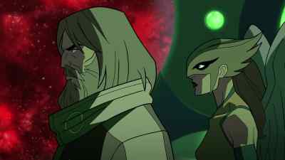 He's going back to the battle! - Green Lantern: Beware My Power