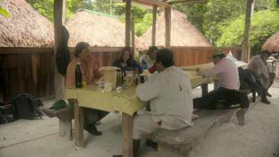 He's going to be joined by American
archaeologist Katie Hernia - Lost Treasures of the Maya