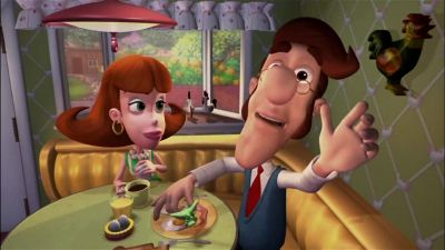 He's going to miss the bus again - Jimmy Neutron: Boy Genius