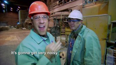 HE'S GONNA RELEASE
THE ELECTRICITY INTO THOSE. - Dirty Jobs