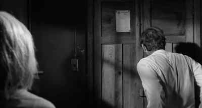He's got her in there with him.
The door's locked. - The Night of the Iguana