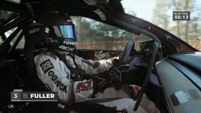 He's got the satnav zoomed
right in on the dashboard. - Pike's Peak: On The Edge