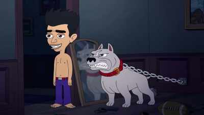 He's grumpy, 'cause he has
a rare medical condition - Big Mouth