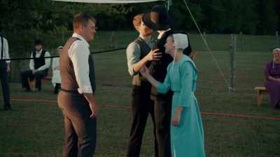 He's happy here - Plus One at an Amish Wedding