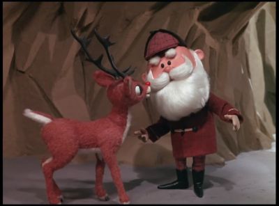He's   He's got a shiny nose - Rudolph the Red Nosed Reindeer