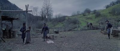 He's hid out behind the house Take a look - Cold Mountain