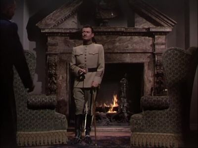 He's in a woodcutter's cabin - The Prisoner of Zenda