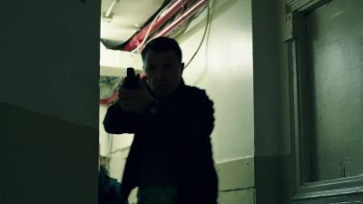 He's in the service hallway
headed towards the kitchen. - FBI