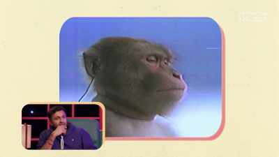 He's just enjoying whatever
breathing exercise he's doing - Super Maximum Retro Show