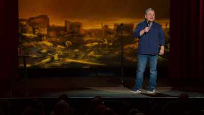 He's like, "Looks like we're
in the same boat, buddy." - Patton Oswalt: We All Scream