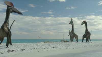 He's much younger,
but he could still be a rival. - Prehistoric Planet
