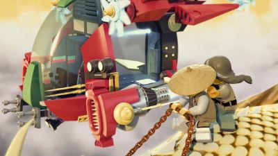 HE'S NOT ABOARD
THE SHIP. - Ninjago: Masters of Spinjitzu