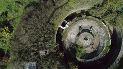 He's placed four
of the biggest guns - Secret Nazi Ruins
