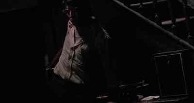 He's playing music. - Straw Dogs