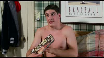 He's pulling out the porn He's desperateJim just wait till she leaves - American Pie