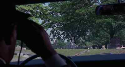 He's pulling out now.
Pick him up outside the cemetery. - The Thomas Crown Affair