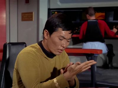 He's reading
even faster now - Star Trek