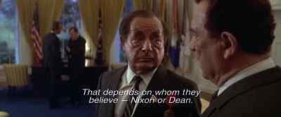 He's spilling his guts to the
Ervin committee. Unfortunately... - Nixon
